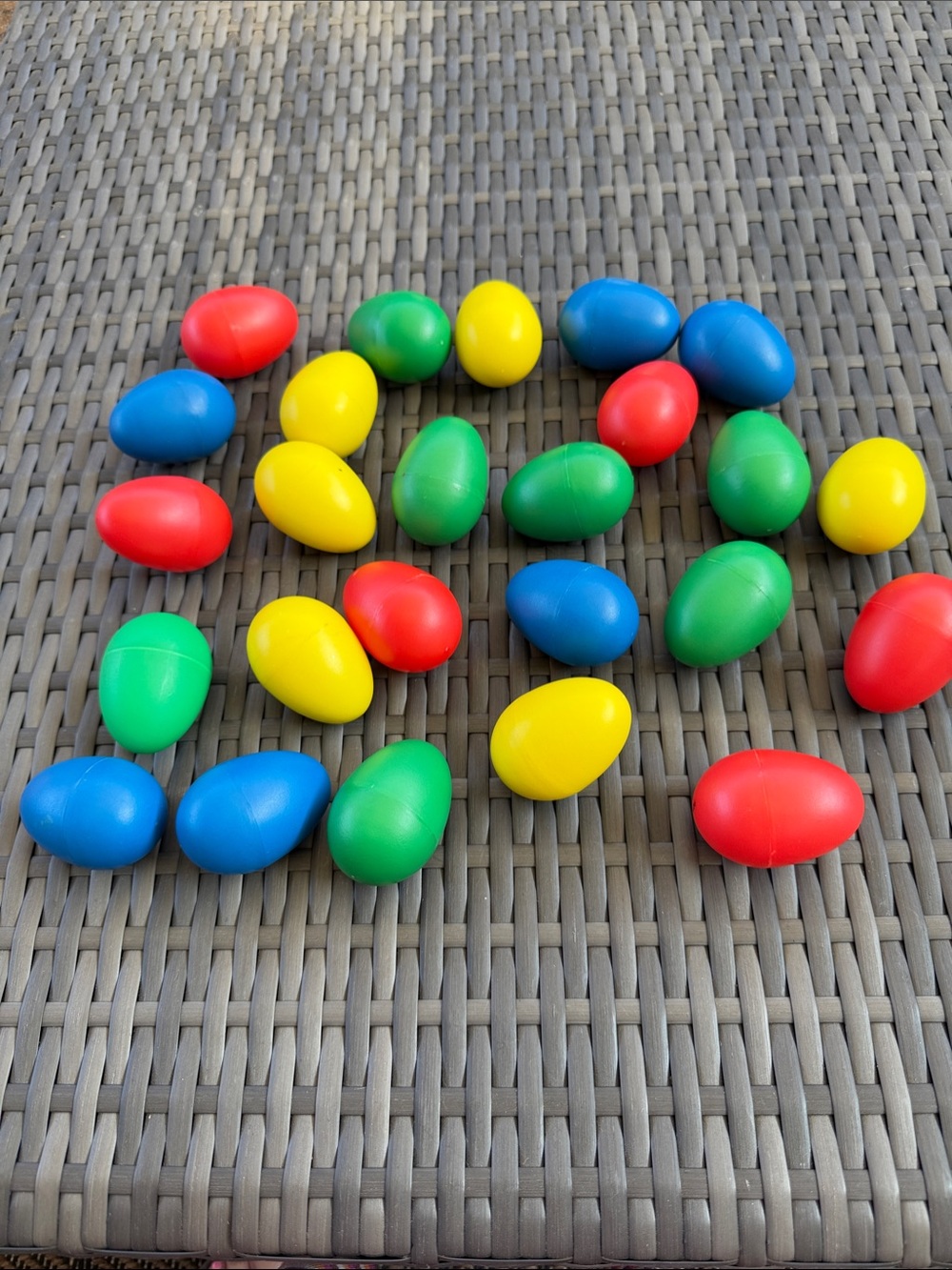 Colorful Egg Shakers Set for Kids - Red, Blue, Yellow, Green